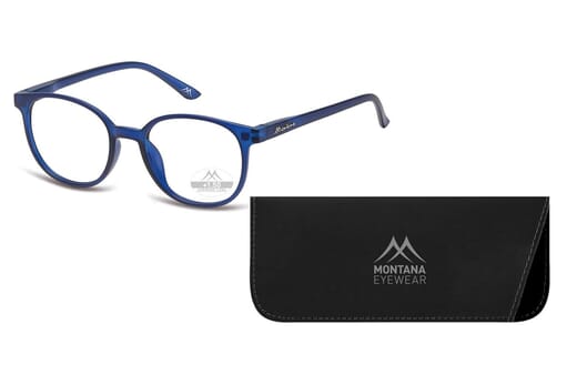 Lesebrille Montana MRC2 blau mit Etui
