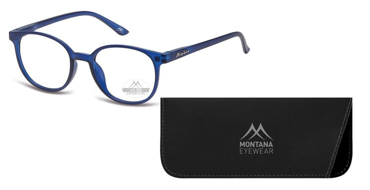 Montana Lesebrille MRC2 blau mit Etui Lesebrille Montana MRC2 blau mit Etui