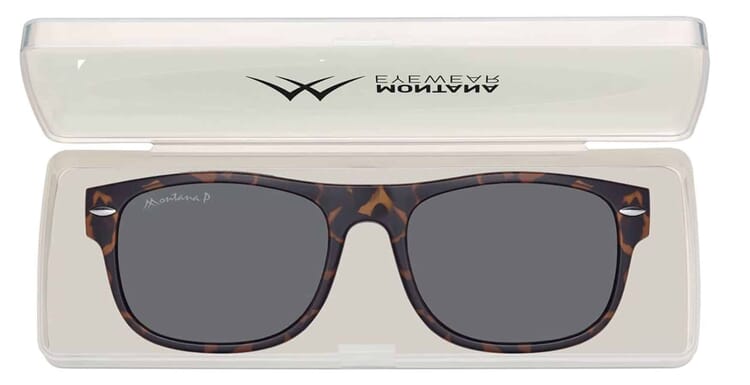 Montana Sonnenclip MRC1 havanna mit Etui Montana Sonnenclip MRC1 havanna mit Etui