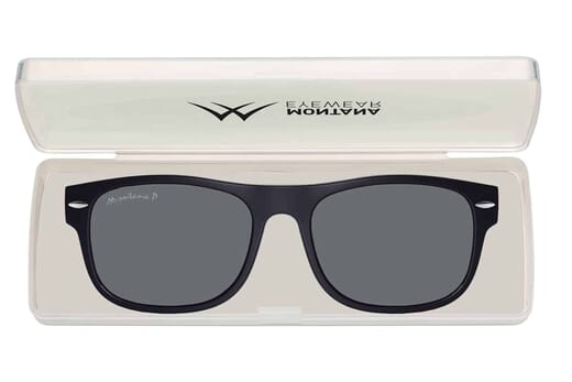 Montana Sonnenclip MRC1 schwarz mit Etui