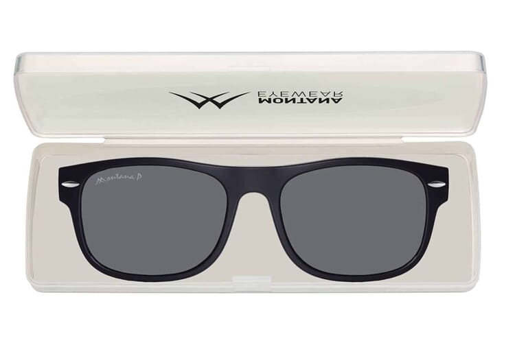 Montana Sonnenclip MRC1 schwarz mit Etui Montana Sonnenclip MRC1 schwarz mit Etui