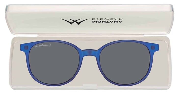 Montana Sonnenclip MRC2 blau mit Etui Sonnenclip Montana MRC2 blau mit Etui
