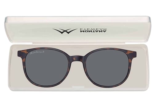 Sonnenclip Montana MRC2 havanna mit Etui