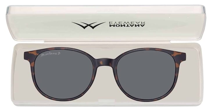 Montana Sonnenclip MRC2 havanna mit Etui Sonnenclip Montana MRC2 havanna mit Etui