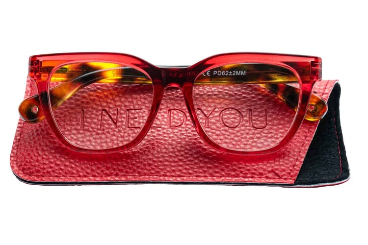 Reading glasses I NEED YOU Enja red with case Reading glasses I NEED YOU Enja red with case