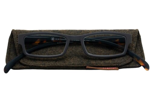 Lesebrille Klammeraffe 08 brownie havanna mit etui