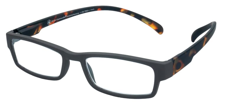 Lesebrille Klammeraffe 08 brownie havanna seitlich Lesebrille Klammeraffe 08 brownie havanna seitlich