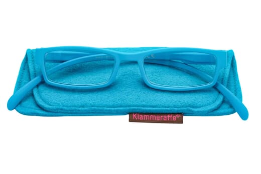 Lesebrille Klammeraffe 01 aqua mit etui