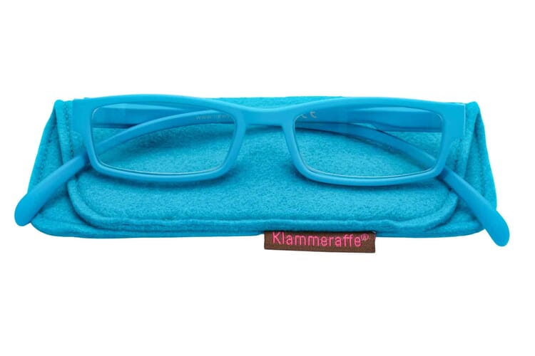 Lesebrille Klammeraffe 01 aqua mit etui Lesebrille Klammeraffe 01 aqua mit etui