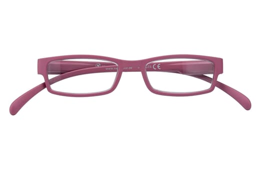 Lesebrille Klammeraffe 01 berry geschlossen