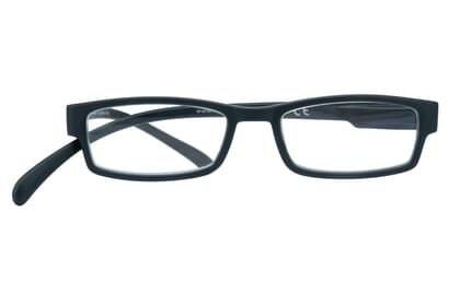 Lesebrille Klammeraffe 01 black frontal Lesebrille Klammeraffe 01 black frontal