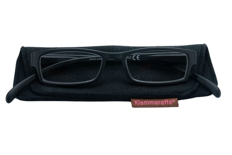 Lesebrille Klammeraffe 01 black mit etui Lesebrille Klammeraffe 01 black mit etui