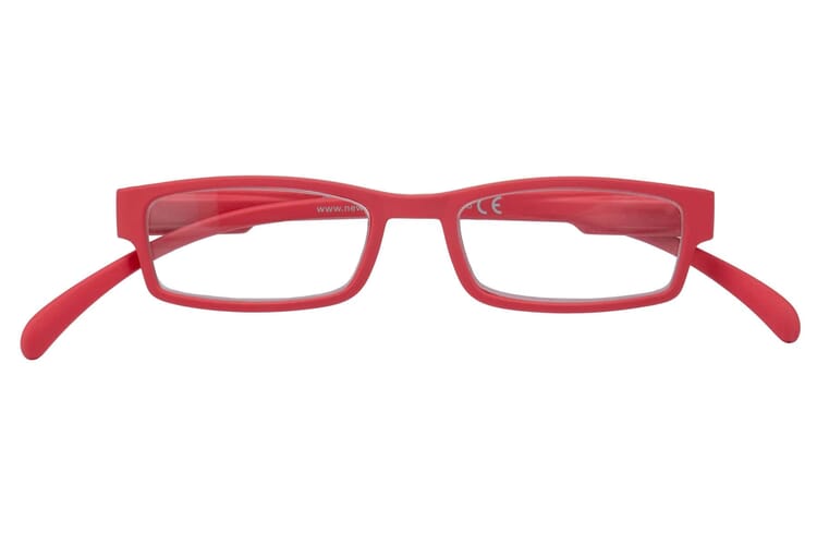 Reading glasses Klammeraffe 01 bright red closed Reading glasses Klammeraffe 01 bright red closed