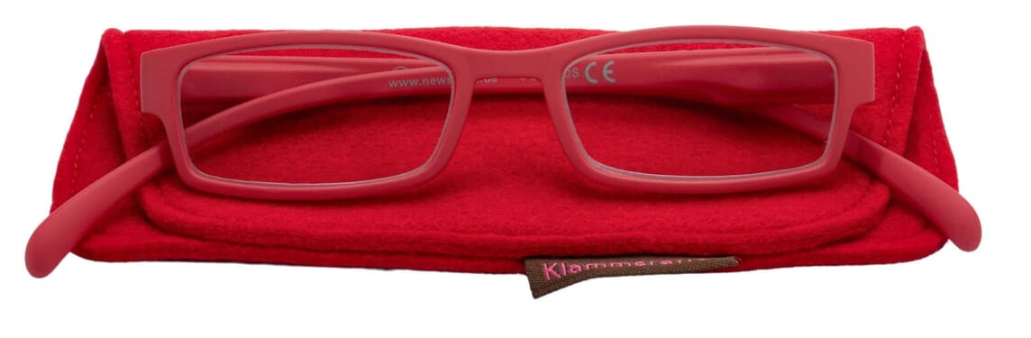 Lesebrille Klammeraffe 01 bright red mit etui Lesebrille Klammeraffe 01 bright red mit etui