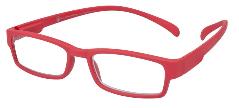 Lesebrille Klammeraffe 01 bright red seitlich Lesebrille Klammeraffe 01 bright red seitlich