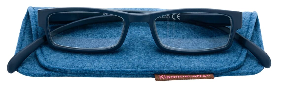Lesebrille Klammeraffe 02 dark blue mit etui Lesebrille Klammeraffe 02 dark blue mit etui