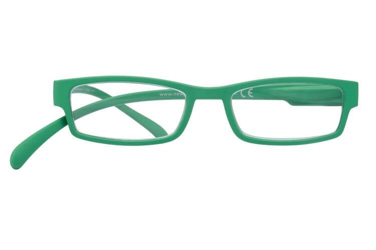 Lesebrille Klammeraffe 01 grass green frontal Lesebrille Klammeraffe 01 grass green frontal