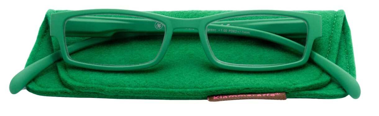 Lesebrille Klammeraffe 01 grass green mit etui Lesebrille Klammeraffe 01 grass green mit etui