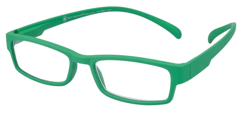 Lesebrille Klammeraffe 01 grass green seitlich Lesebrille Klammeraffe 01 grass green seitlich
