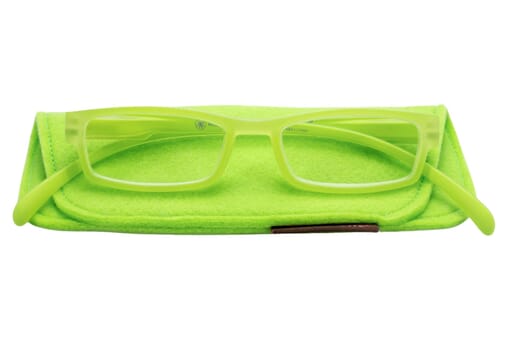 Lesebrille Klammeraffe 01 lemon mit etui