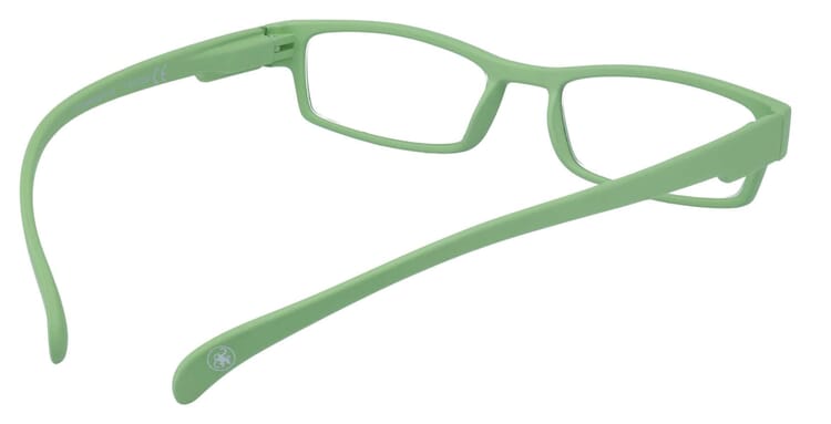 Lesebrille Klammeraffe 01 new green innen Lesebrille Klammeraffe 01 new green innen