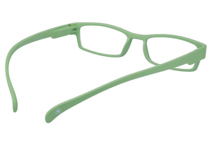 Lesebrille Klammeraffe 01 new green innen Lesebrille Klammeraffe 01 new green innen