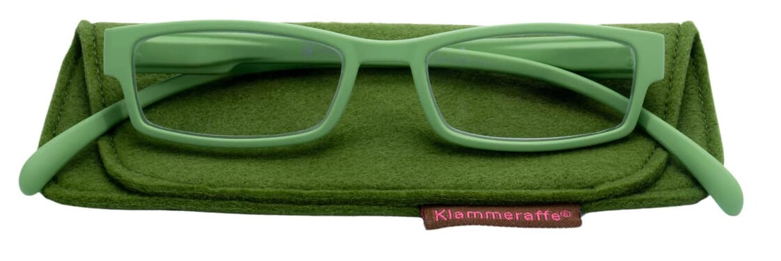 Lesebrille Klammeraffe 01 new green mit etui Lesebrille Klammeraffe 01 new green mit etui