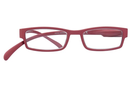 Lesebrille Klammeraffe 01 new red frontal