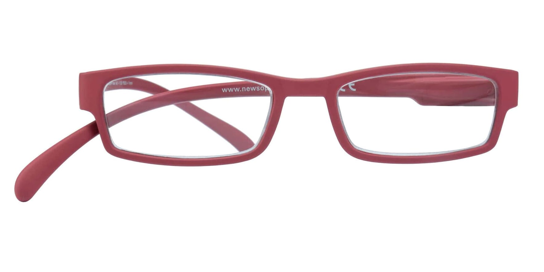 Lesebrille Klammeraffe 01 new red frontal