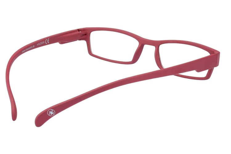 Lesebrille Klammeraffe 01 new red innen Lesebrille Klammeraffe 01 new red innen