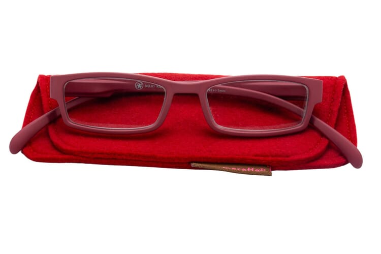 Lesebrille Klammeraffe 01 new red mit etui Lesebrille Klammeraffe 01 new red mit etui