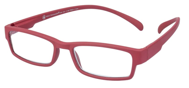 Lesebrille Klammeraffe 01 new red seitlich Lesebrille Klammeraffe 01 new red seitlich