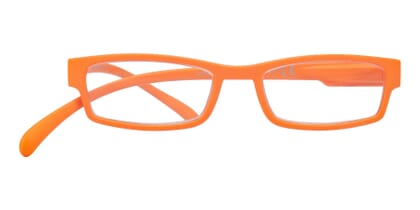 Lesebrille Klammeraffe 01 orange frontal Lesebrille Klammeraffe 01 orange frontal