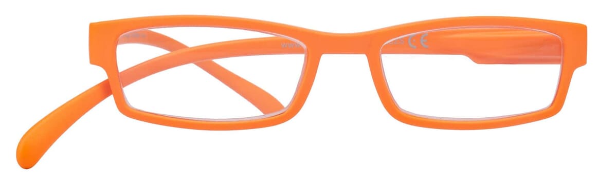 Lesebrille Klammeraffe 01 orange frontal Lesebrille Klammeraffe 01 orange frontal