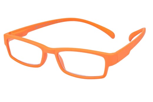Lesebrille Klammeraffe 01 orange seitlich