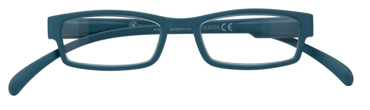 Lesebrille Klammeraffe 01 petrol geschlossen Lesebrille Klammeraffe 01 petrol geschlossen