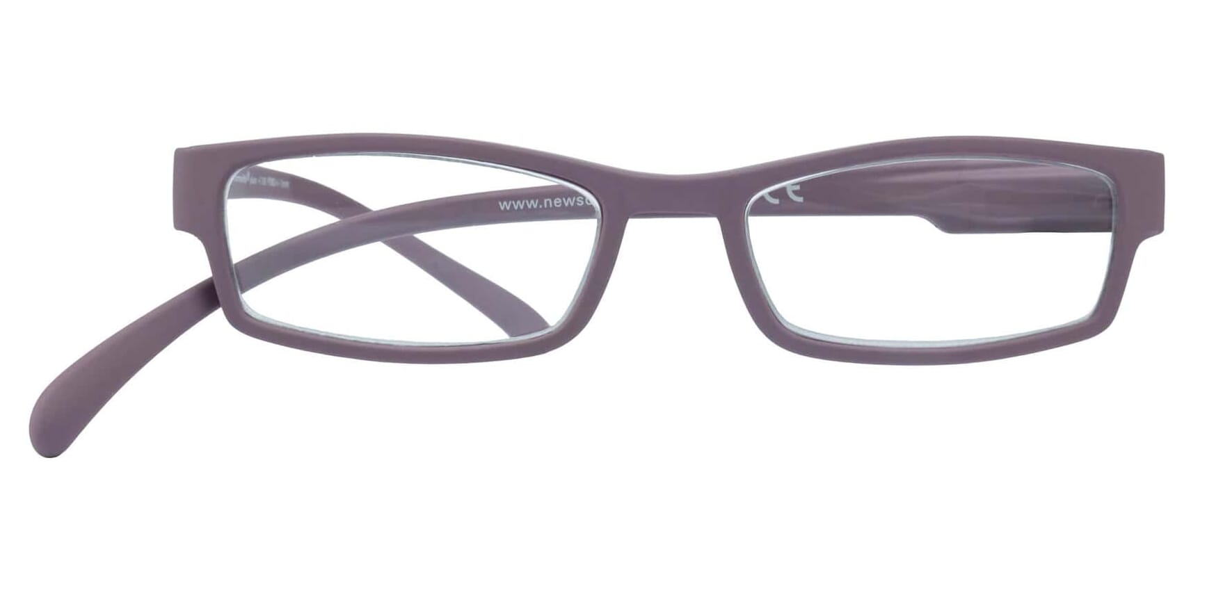 Lesebrille Klammeraffe 01 plum frontal