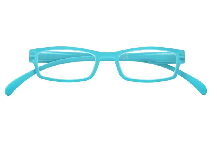 Lesebrille Klammeraffe 01 tuerkis geschlossen Lesebrille Klammeraffe 01 tuerkis geschlossen