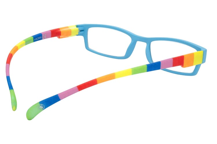 Reading glasses Klammeraffe 08 colorful blue inside Reading glasses Klammeraffe 08 colorful blue inside