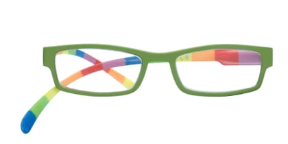 Lesebrille Klammeraffe 08 farbenfroh green frontal Lesebrille Klammeraffe 08 farbenfroh green frontal