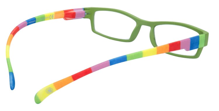 Lesebrille Klammeraffe 08 farbenfroh green innen Lesebrille Klammeraffe 08 farbenfroh green innen