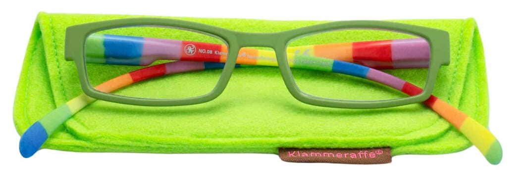 Lesebrille Klammeraffe 08 farbenfroh green mit etui Lesebrille Klammeraffe 08 farbenfroh green mit etui