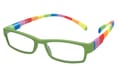 Reading glasses Klammeraffe 08 colorful green sideways Reading glasses Klammeraffe 08 colorful green sideways