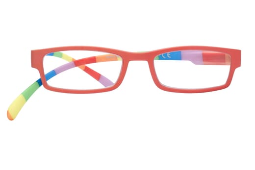Lesebrille Klammeraffe 08 farbenfroh red frontal