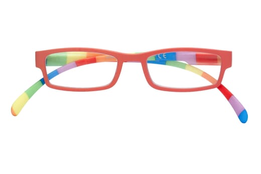 Reading glasses Klammeraffe 08 colorful red closed