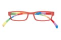 Reading glasses Klammeraffe 08 colorful red closed Reading glasses Klammeraffe 08 colorful red closed
