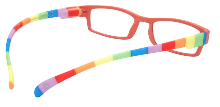 Reading glasses Klammeraffe 08 colorful red inside Reading glasses Klammeraffe 08 colorful red inside