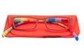 Reading glasses Klammeraffe 08 colorful red with case Reading glasses Klammeraffe 08 colorful red with case
