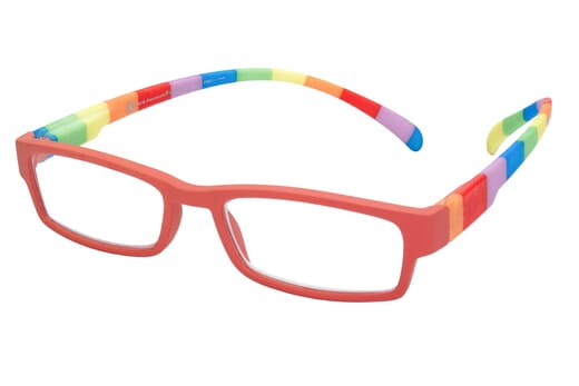 Reading glasses Klammeraffe 08 colorful red sideways