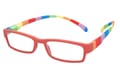 Reading glasses Klammeraffe 08 colorful red sideways Reading glasses Klammeraffe 08 colorful red sideways